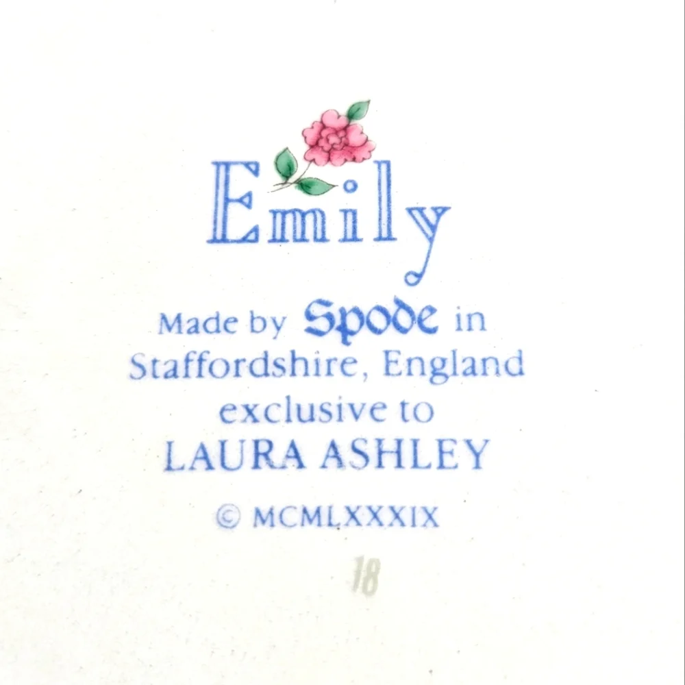 Spode England Vintage Laura‎ Ashley 